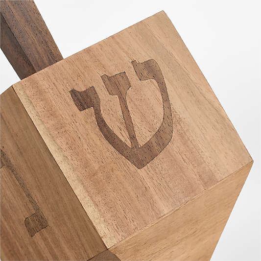 Hanukkah Icon Wood Dreidel