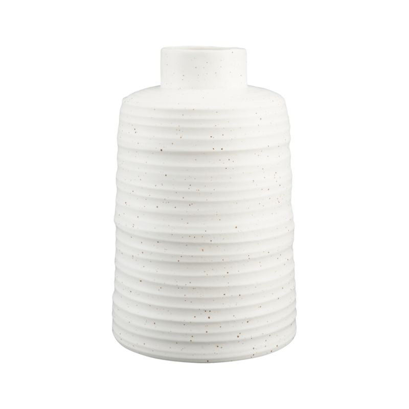 Holden Speckled White Vase 11.5"