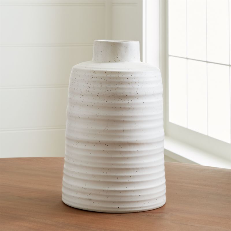 Holden Speckled White Vase 18" - image 5 of 11