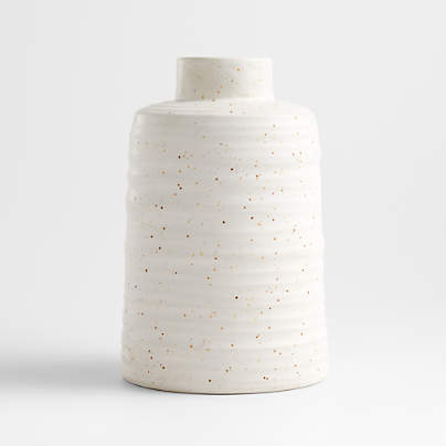 Holden Speckled White Vases