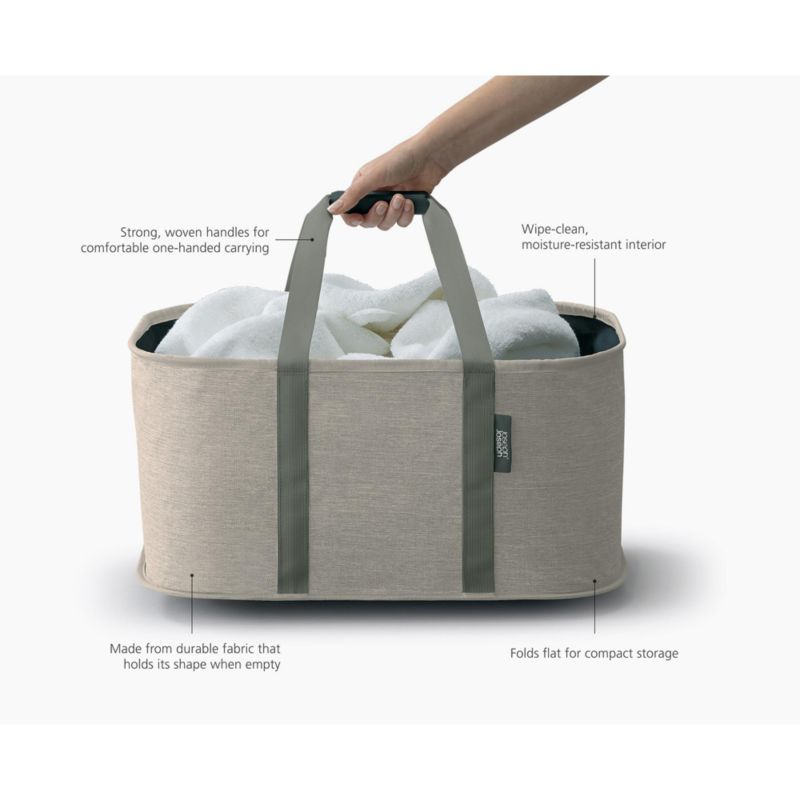 Joseph Joseph Hold-All 35L Collapsable Laundry Basket - Ecru - image 4 of 5