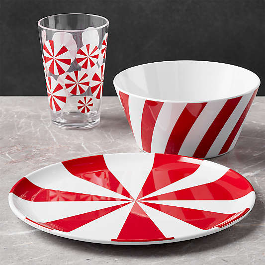 Holiday Candy 3-Piece Melamine Place Setting