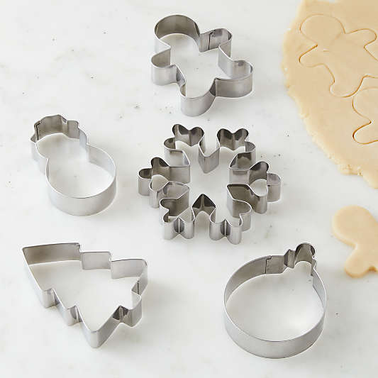 Holiday Cookie Cutters, Set of 5