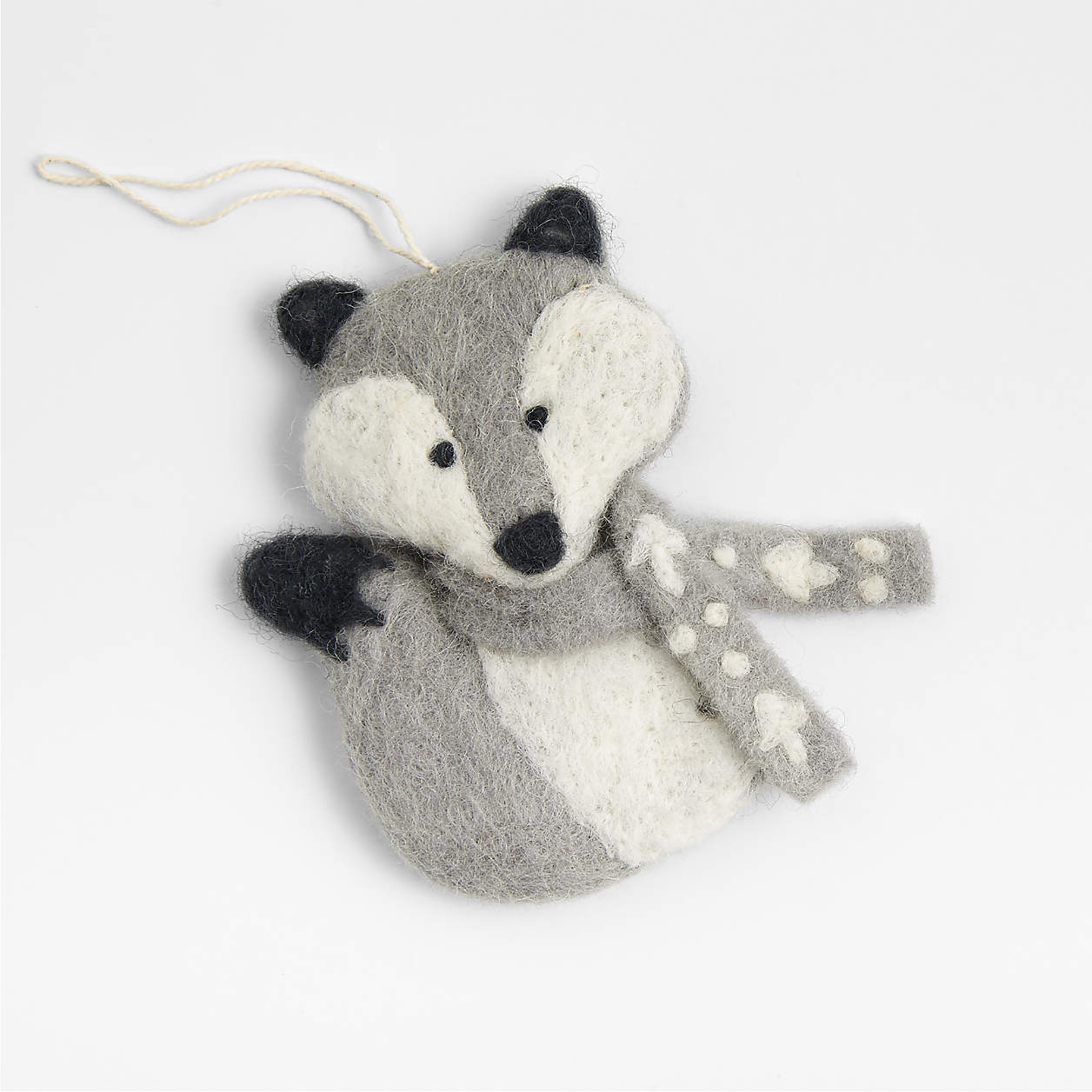 Boiled Wool Handmade Holiday Fox Christmas Tree Ornament + Reviews