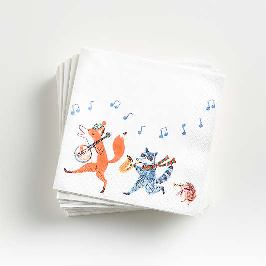 Holiday Parade Beverage Napkins, Set of 20