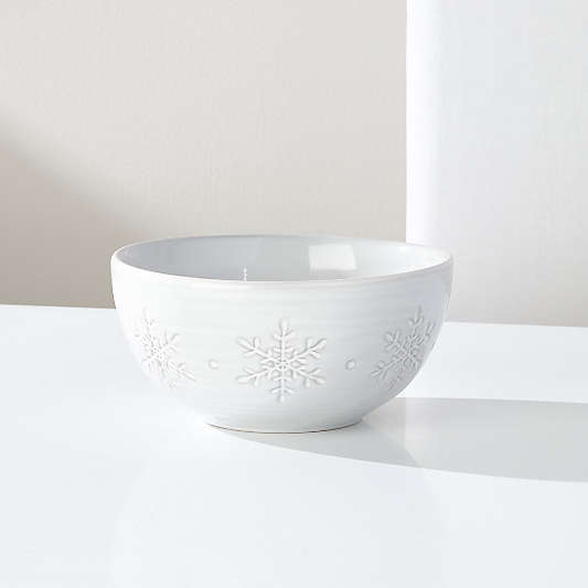 Holiday Snowflake Bowl