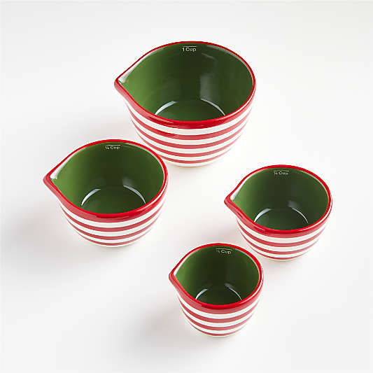 Holiday Stripe Measuring Cups