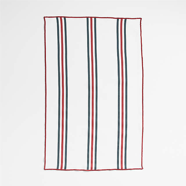 Holiday Stripe and Plaid Organic Cotton Dish Towels, Set of 2 + Reviews