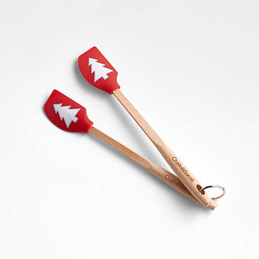 Holiday Tree Mini Spatulas, Set of 2