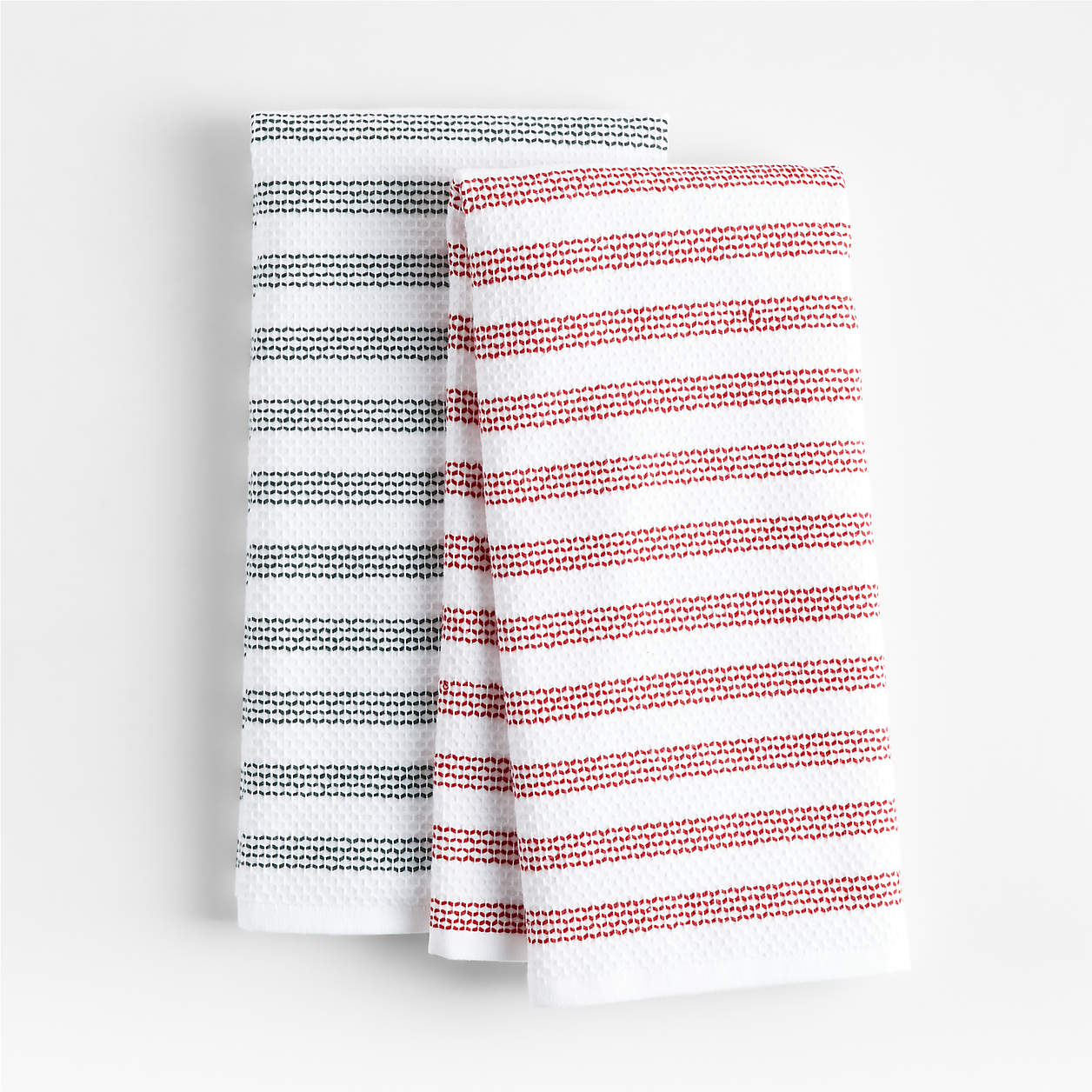 Holiday Textured Terry Dish Towels Set Of 2 Reviews Crate Barrel   S 2 Holiday Textured Terry Dish Towels 