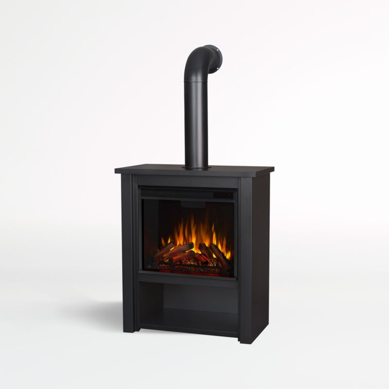 Halden Black Fireplace - image 0 of 11