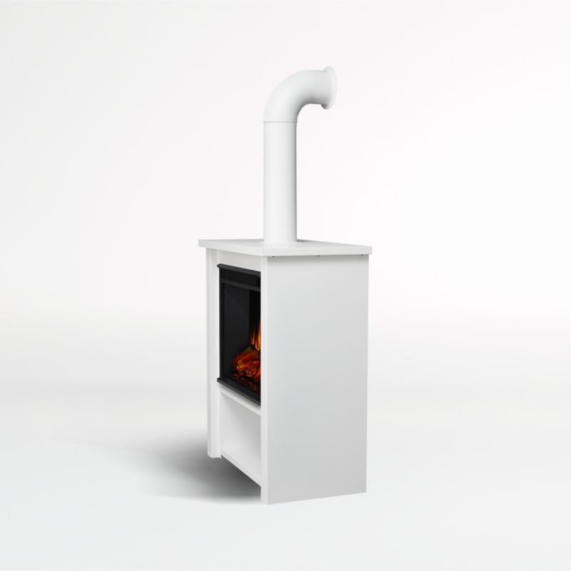 Halden White Fireplace - image 4 of 10