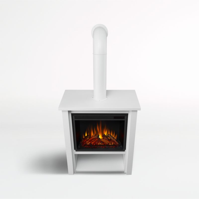 Halden White Fireplace - image 7 of 10