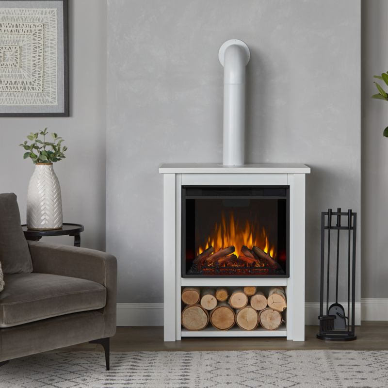 Halden White Fireplace - image 1 of 10