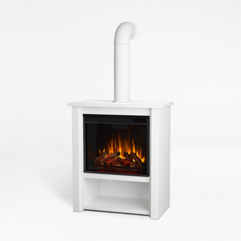 Halden White Fireplace - image 0 of 10