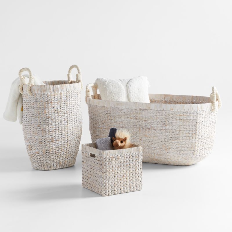 Homespun Washed Wicker Storage Bins by Leanne Ford | Crate & Kids
