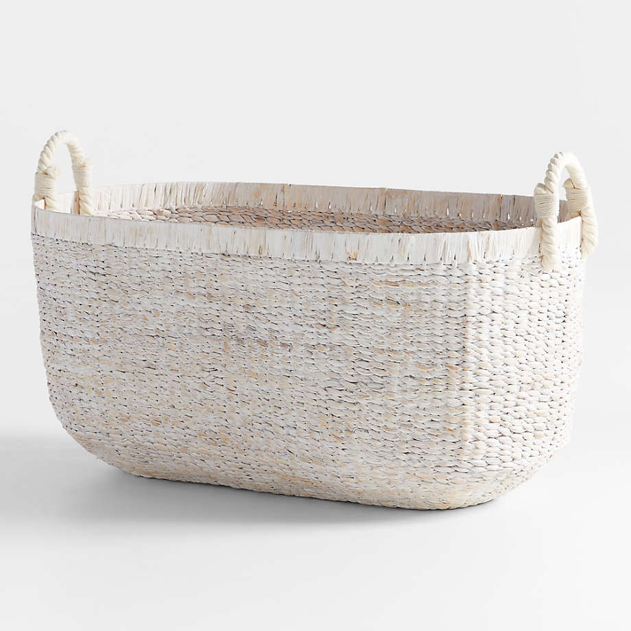 Homespun Washed Wicker Kids Extra Large Floor Storage Bin with Handles by  Leanne Ford + Reviews