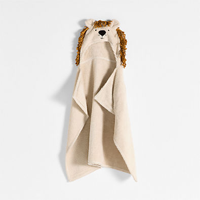 View Lion Organic Cotton Hooded Baby Towel details
