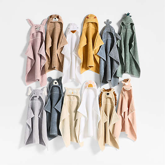 Lion 100% Organic Cotton Hooded Baby Towel