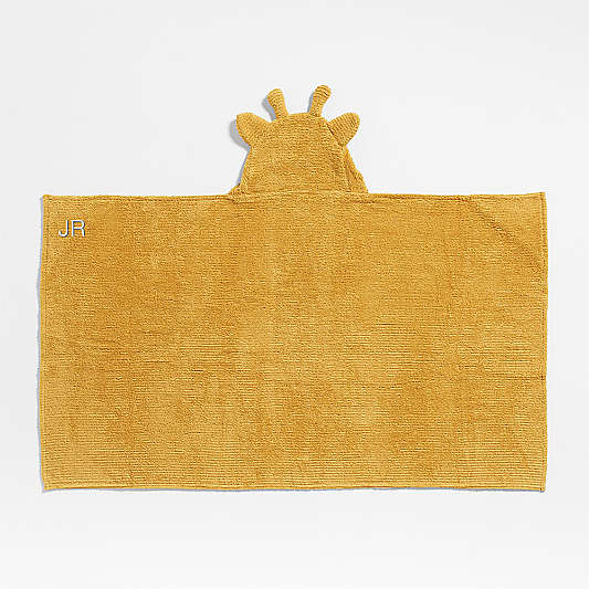 Giraffe Organic Cotton Hooded Kids Towel