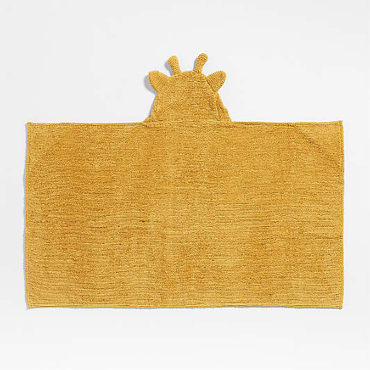 Giraffe Organic Cotton Hooded Kids Towel