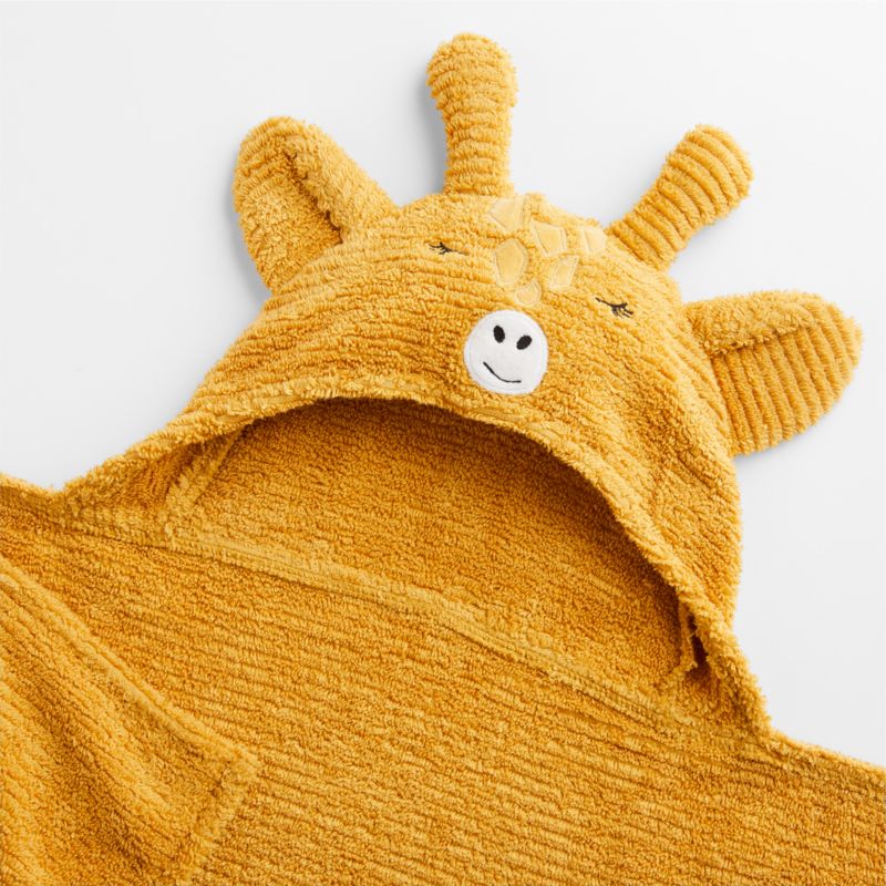 Giraffe Organic Cotton Hooded Kids Towel - image 4 of 6