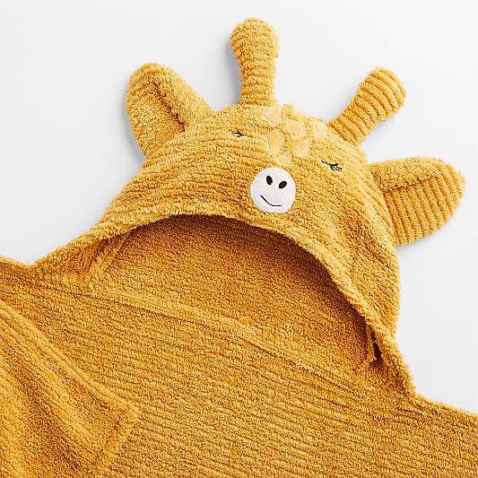 Giraffe Organic Cotton Hooded Kids Towel