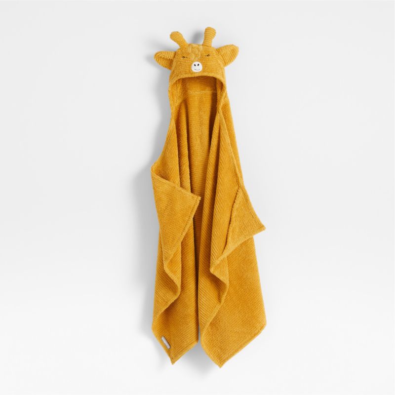 Giraffe Organic Cotton Hooded Kids Towel