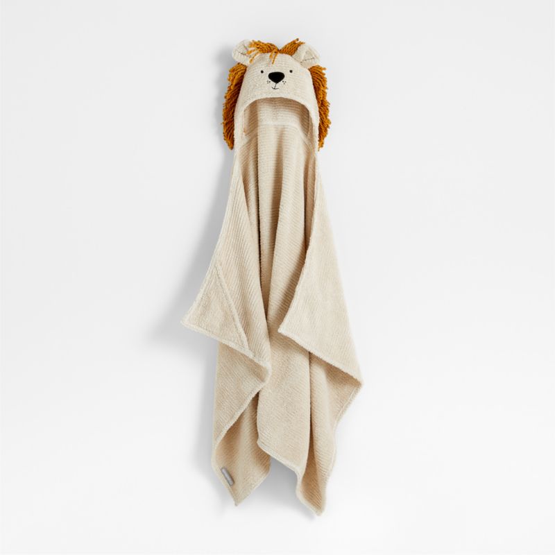 Lion Organic Cotton Hooded Kids Towel