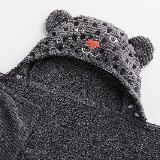 Panther 100% Organic Cotton Hooded Kids Towel