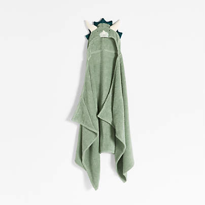 Dinosaur 100% Organic Cotton Hooded Kids Towel