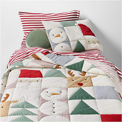Hopscotch Holiday Kids Twin Quilt