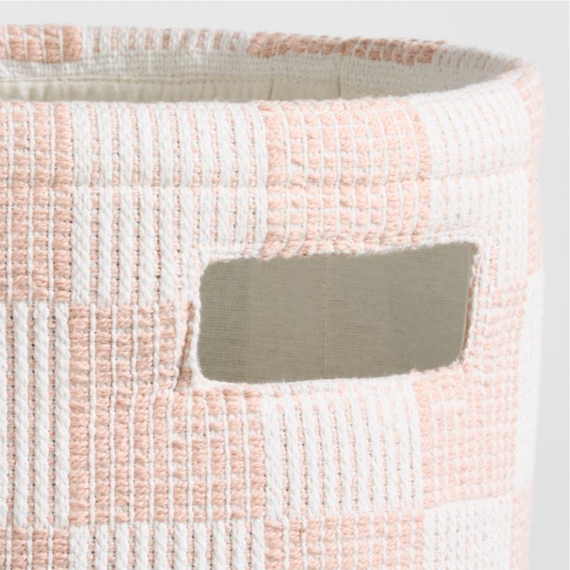 Hopscotch Elegant Pink and Classic Mauve Checkerboard Shelf Storage Bin - image 5 of 7