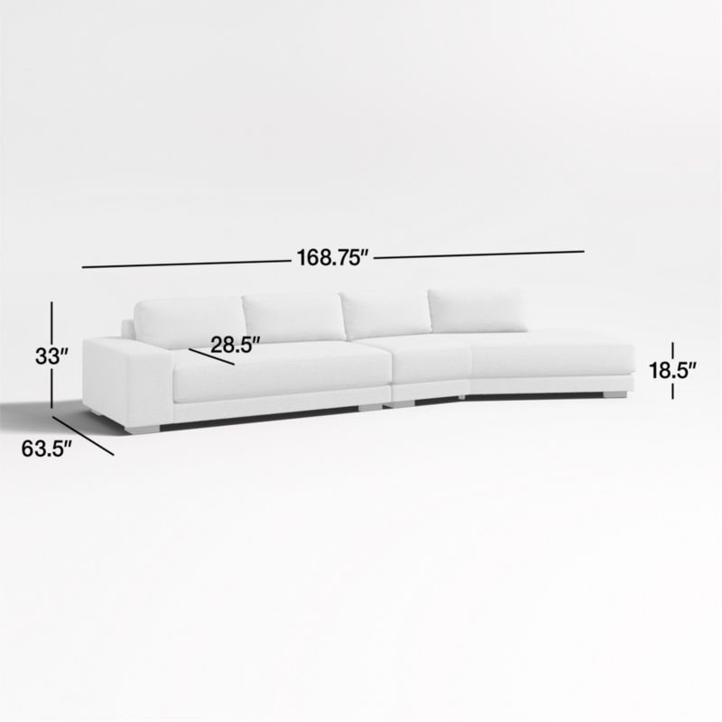 View Horizon 2-Piece Sectional Sofa with Right-Arm Angled Chaise - image 3 of 13