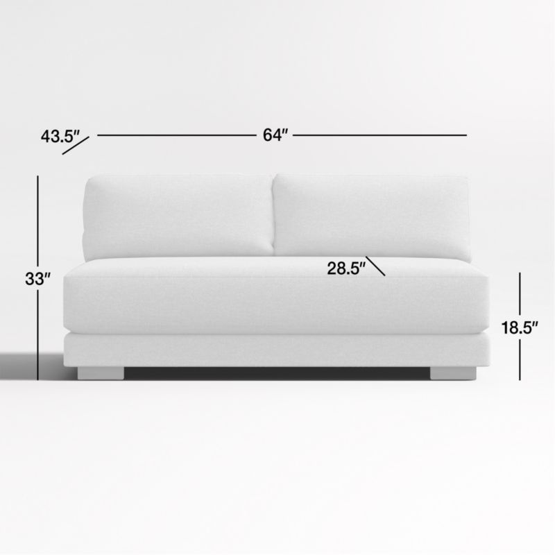 View Horizon Armless Sofa - image 3 of 4