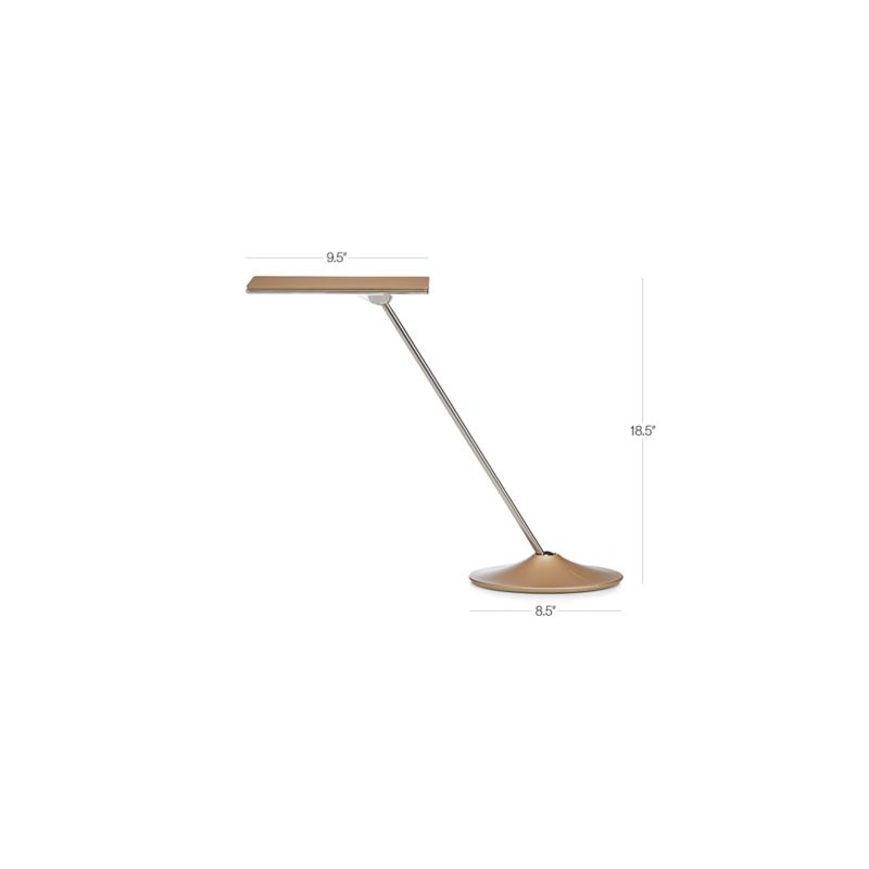 Humanscale Horizon Bronze Gold Desk Lamp + Reviews | Crate & Barrel