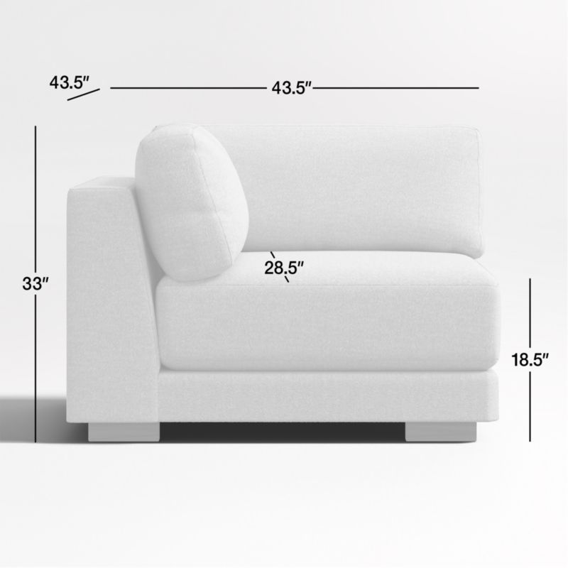 View Horizon Upholstered Corner Chair - image 3 of 4