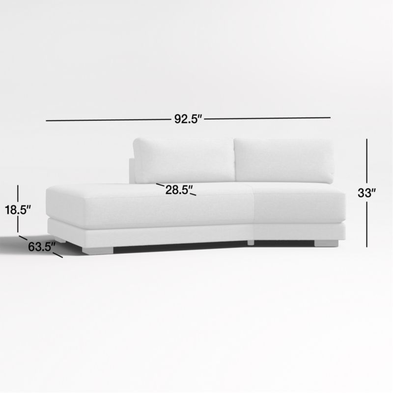 View Horizon Left-Arm Angled Chaise - image 3 of 5