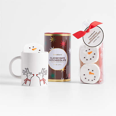 Holiday Hot Cocoa Gift Basket | Hot Cocoa Gift Set with Christmas Mug | Christmas Cocoa Gift | Hot Chocolate Gift Set | Hickory Farms