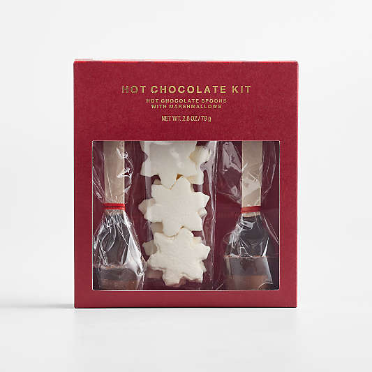 Hot Cocoa Spoons with Snowflake Marshmallows Kit