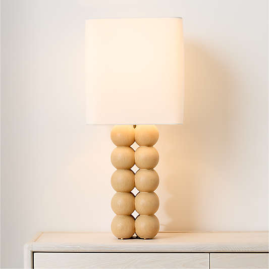 Hopper 30" Wood Table Lamp with Fabric Shade by Venus Williams
