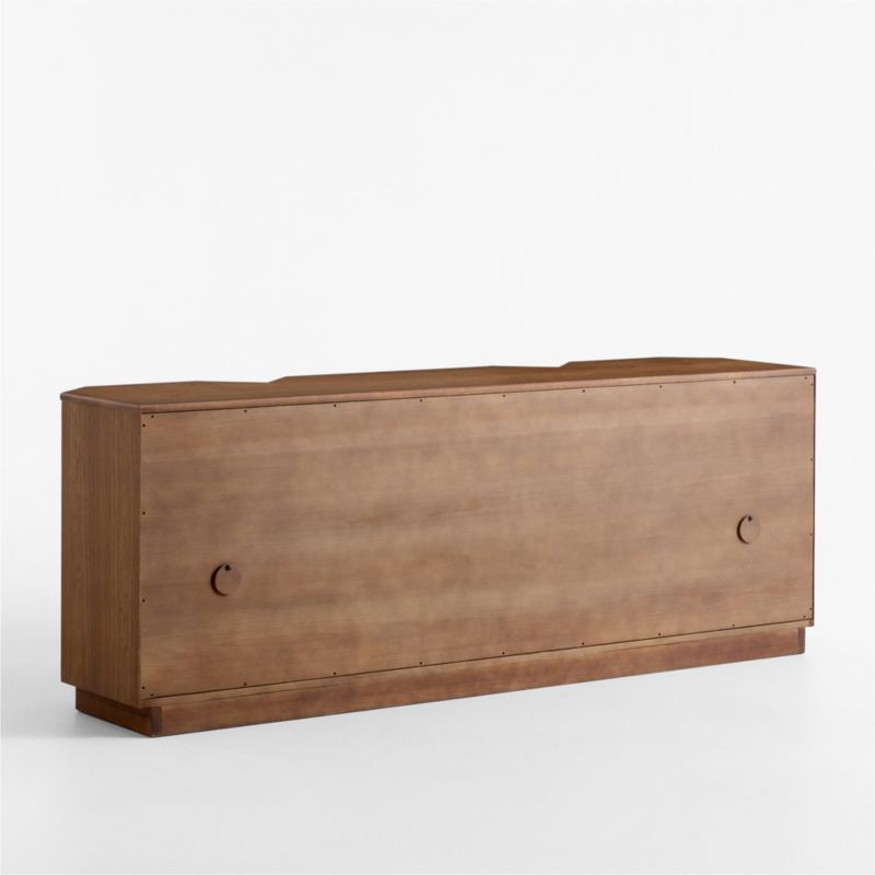 Harbury 80" Brown Oak Wood Storage Media Console - image 4 of 7