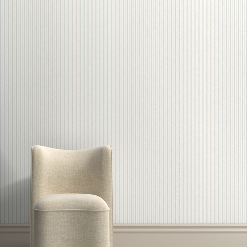 Heritage Light Blue Stripe Wallpaper - image 1 of 3