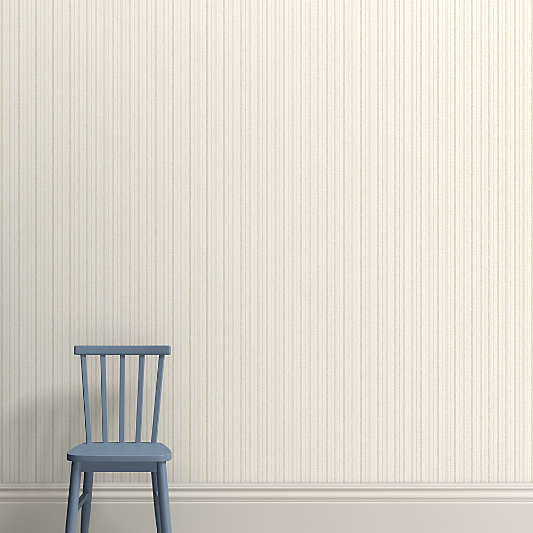 Heritage Stripe Light Brown Wallpaper