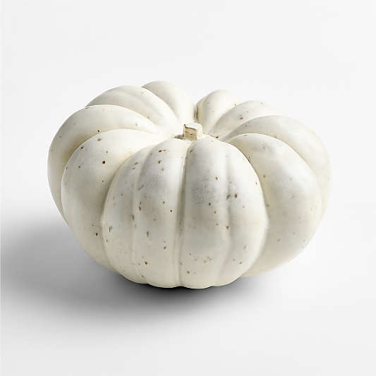 Harvest Ceramic Large White Pumpkin