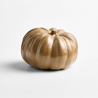View Harvest Ceramic Medium Caramel Pumpkin details