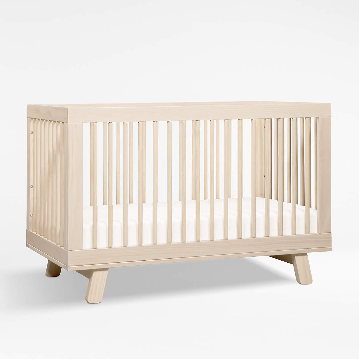 Babyletto Hudson Washed Natural Wood 3in1 Convertible Baby Crib with