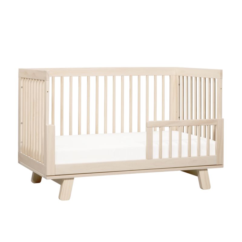 Babyletto Hudson Washed Natural Wood 3-in-1 Convertible Baby Crib with ...