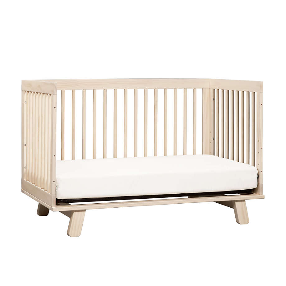 Babyletto Hudson Washed Natural Wood 3 in 1 Convertible Baby Crib