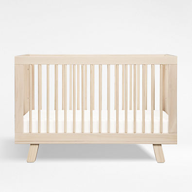 View Babyletto Hudson Washed Natural Wood 3-in-1 Convertible Crib details